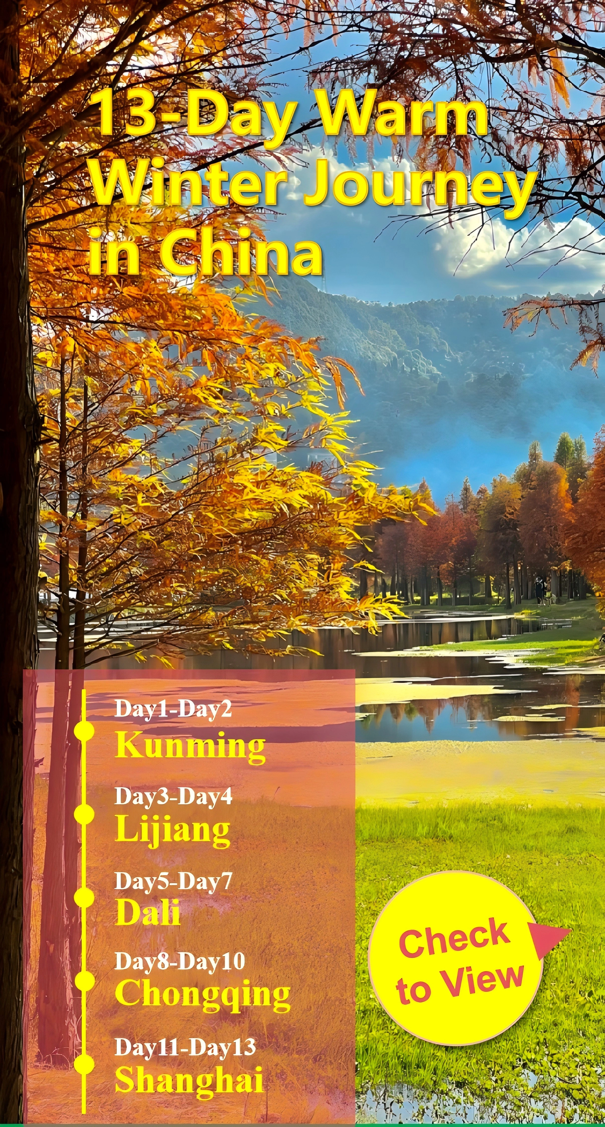 13-Day Warm Winter Journey in China