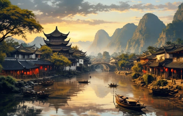 Huanglongxiの古代の町: 3つの王国からの活気ある旅 天府のウォータータウンへ-3