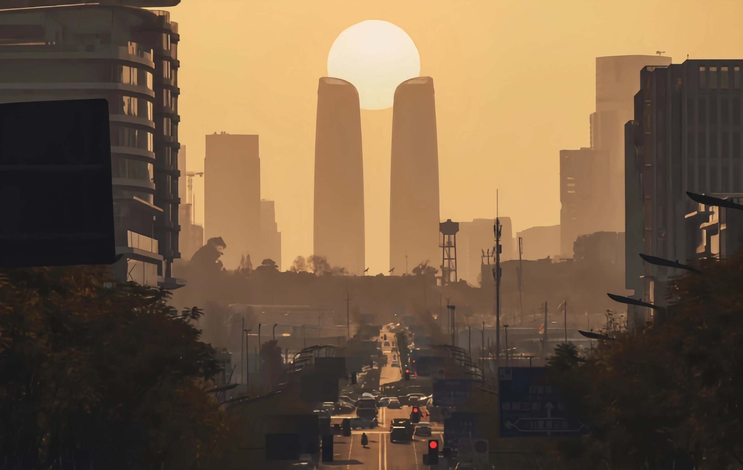 ログイン ツインタワー:ファイナンシャルランドマークからアーバンライト、シャドウステージへの幻想的な変革-2