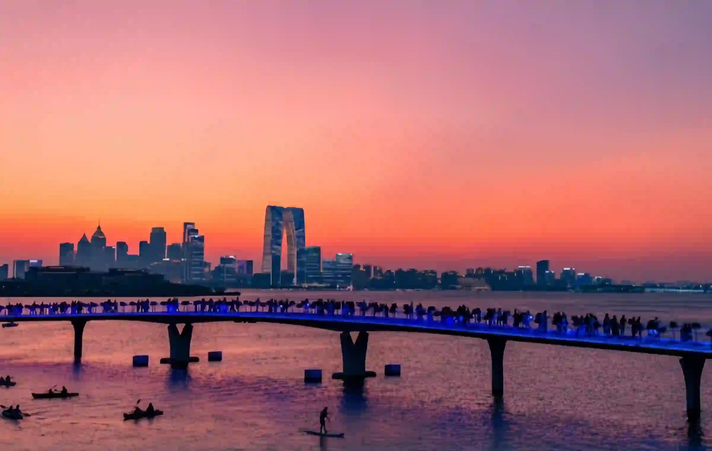Jinji Lake: una sinfonia colorata dalla depressione del parco industriale al moderno lungomare urbano-2