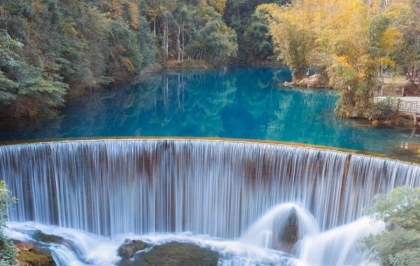 Xiaoqikong Bridge : 지구의 녹색 보석에 Karst Watercolor Gallery를 통해 여행-2